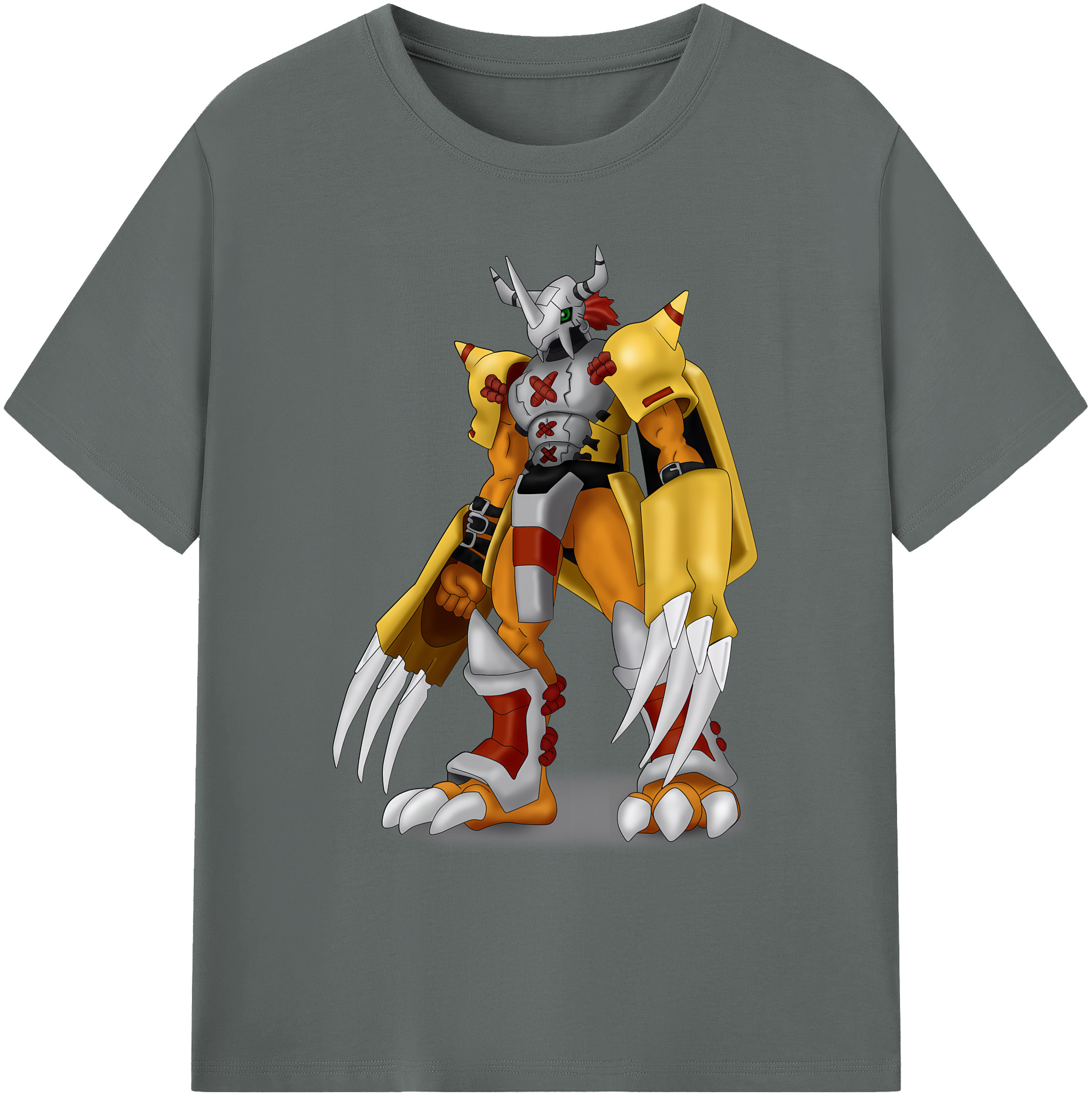 （画像用） Digimon デジタルモンスター/デジモン 綿100％ メンズ半袖Tシャツ｜肌触りやわらか＆通気性